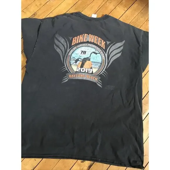 Daytona Beach‎ 2019 78th Bike Week Tee XL Black - Picture 4 of 5